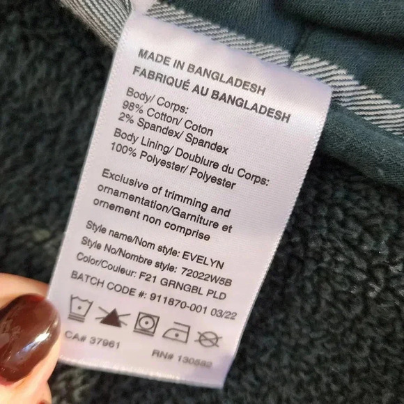 Woods Women's Evelyn Flannel Shacket Relaxed Fit Small Green Plaid - Picture 15 of 16